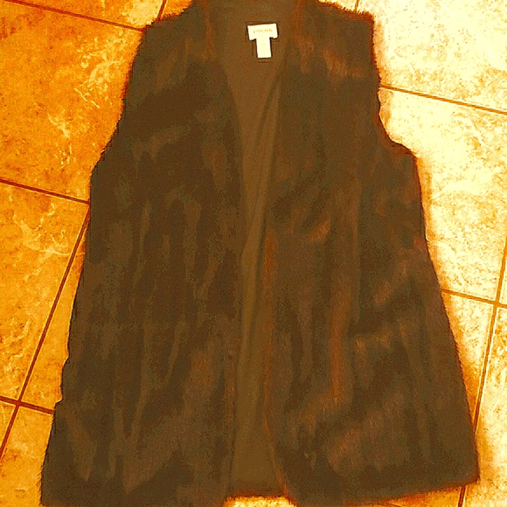 Faux fur vest